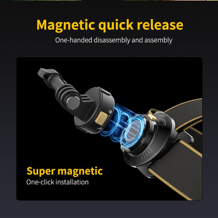 Arnés con correa para la cabeza de liberación rápida magnética PULUZ, correa para la cabeza