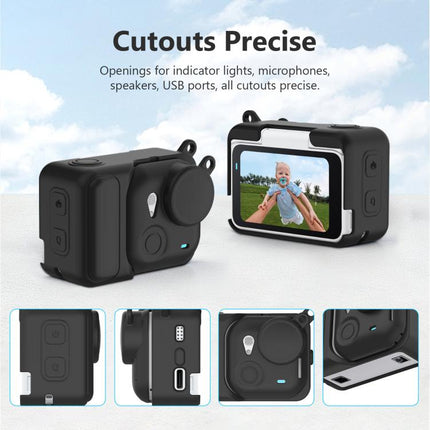 For Insta360 GO Ultra PULUZ 2 in 1 Silicone Expansion Module Body & Lens Cover, For Insta360 GO Ultra