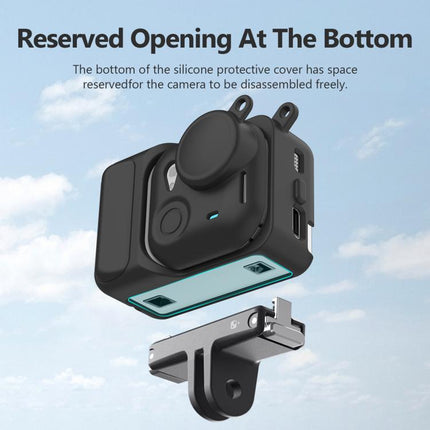 For Insta360 GO Ultra PULUZ 2 in 1 Silicone Expansion Module Body & Lens Cover, For Insta360 GO Ultra