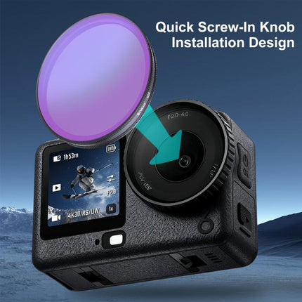 For DJI Osmo Action 6 PULUZ Action Camera ND8 Lens Filter, ND8
