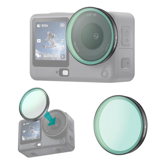 For DJI Osmo Action 6 PULUZ Action Camera UV Lens Filter, UV