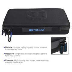 PULUZ Waterproof Carrying and Travel Case for GoPro, Insta360, DJI and Other Action Cameras Accessories, Large Size: 32cm x 22cm x 7cm, For GoPro, Large Size: 32cm x 22cm x 7cm