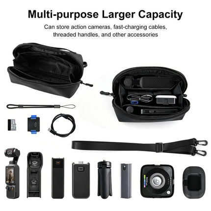 For DJI Osmo Pocket 4 / 3 PULUZ Multifunctional Carrying Storage Handbag Data Camera Digital Bag with Shoulder Strap, Camera Digital Bag
