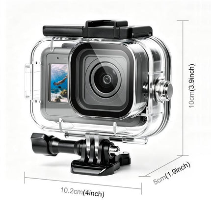 For GoPro MISSION 1 / 1 PRO PULUZ 60m Waterproof Housing Diving Protective Case with Anti-fog Sheets, For GoPro MISSION 1 / 1 PRO