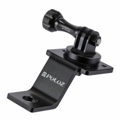 PULUZ Aluminum Alloy Motorcycle Fixed Holder Mount with Tripod Adapter & Screw for GoPro, Insta360, DJI and Other Action Cameras