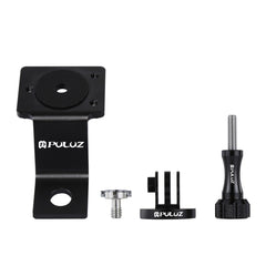 PULUZ Aluminum Alloy Motorcycle Fixed Holder Mount with Tripod Adapter & Screw for GoPro, Insta360, DJI and Other Action Cameras, Fixed Mount 2 (Black), Fixed Mount 2 (Silver), Fixed Mount 2 (Red), Fixed Mount 2 (Blue), Fixed Mount 2 (Gold)