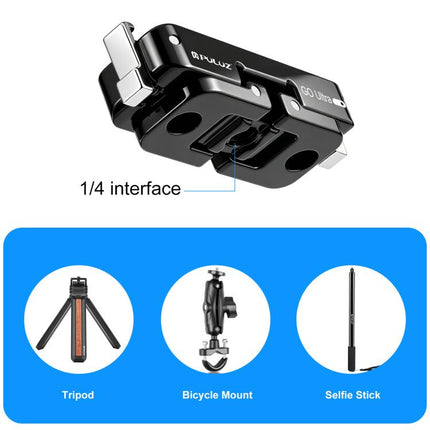 For Insta360 GO Ultra PULUZ Magnetic Metal Quick Release Base Mount, For Insta360 GO Ultra Zinc Alloy