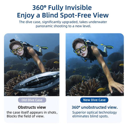 For Insta360 X5 PULUZ 50m Waterproof Sealed Diving Case, Youth Edition, Waterproof Diving Case, Youth Edition