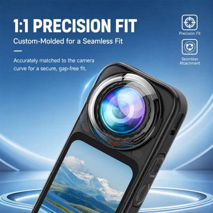For Insta360 X6 2 PCS/Pack PULUZ Rotation Lock PC Lens Guard Protective Cover