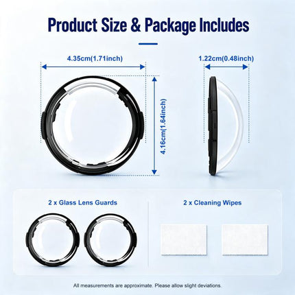 For Insta360 X6 2 PCS/Pack PULUZ Rotation Lock PC Lens Guard Protective Cover