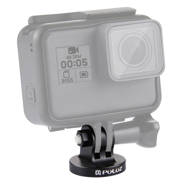 PULUZ 1/4 Zoll Schraubenloch Stativhalterung CNC-Adapter für GoPro, Insta360, DJI und andere Actionkameras, 1/4 Zoll Schraubenloch (Schwarz), 1/4 Zoll Schraubenloch (Gold), 1/4 Zoll Schraubenloch (Blau), 1/4 Zoll Schraubenloch (Rot)