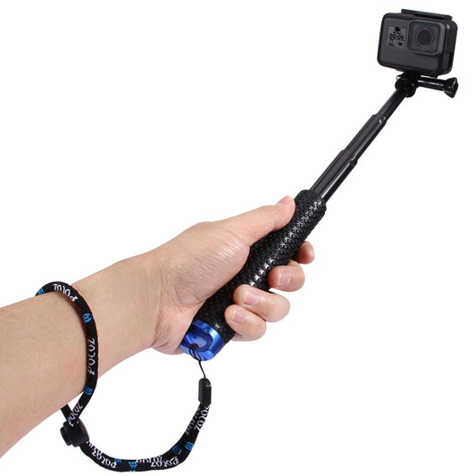 PULUZ Handheld Extendable Pole Monopod for GoPro, Insta360, DJI and Other Action Cameras, Length: 19-49cm, Length: 19-49cm