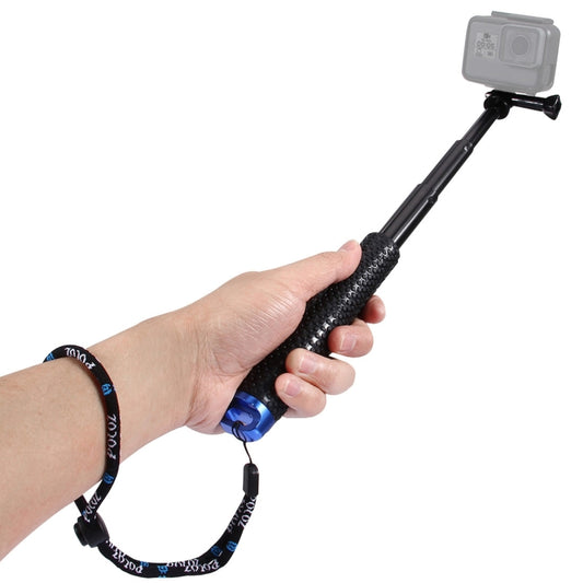 PULUZ Handheld Extendable Pole Monopod for GoPro, Insta360, DJI and Other Action Cameras, Length: 19-49cm, Length: 19-49cm