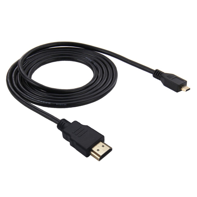 Cable HDMI a micro HDMI de 19 pines PULUZ Video para GoPro Hero11 Black / HERO10 Black / HERO9 Black /8 Black /7 /6 /5 /4 /3+ /3, Sony, LG, Panasonic, Canon, Nikon, teléfonos inteligentes y cámaras, longitud: 1,5 m, cable HDMI para GoPro