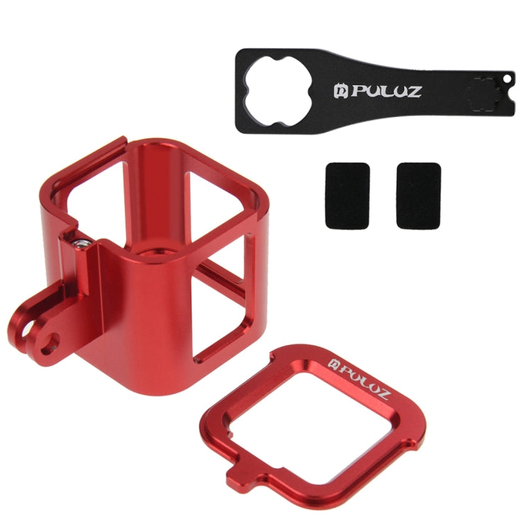 PULUZ Gehäuseschale CNC-Aluminiumlegierung Schutzkäfig mit Versicherungsrahmen für GoPro HERO5 Session /HERO4 Session /HERO Session, für HERO5 Session mit Rahmen UK-Lager, für HERO4 Session UK-Lager, für HERO5 Session mit Rahmen US-Lager
