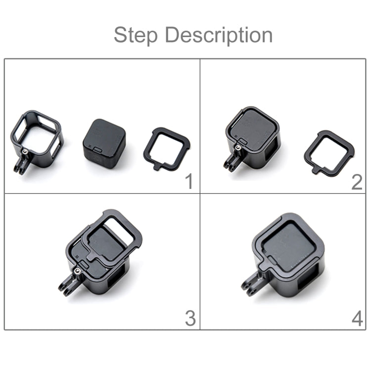 PULUZ Gehäuseschale CNC-Aluminiumlegierung Schutzkäfig mit Versicherungsrahmen für GoPro HERO5 Session /HERO4 Session /HERO Session, für HERO5 Session mit Rahmen UK-Lager, für HERO4 Session UK-Lager, für HERO5 Session mit Rahmen US-Lager