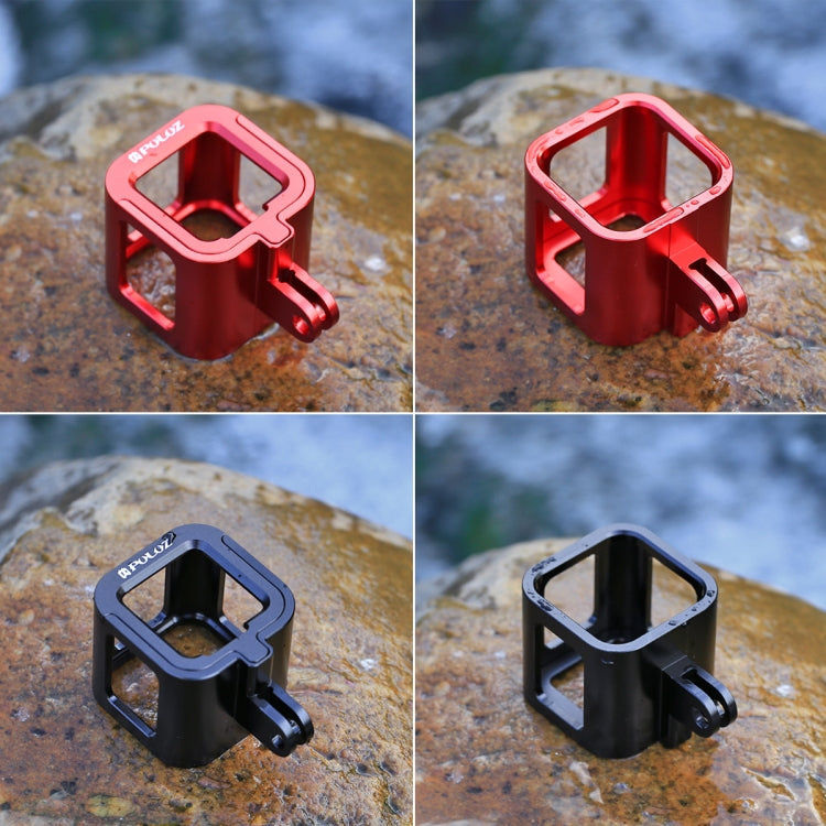 PULUZ Gehäuseschale CNC-Aluminiumlegierung Schutzkäfig mit Versicherungsrahmen für GoPro HERO5 Session /HERO4 Session /HERO Session, für HERO5 Session mit Rahmen UK-Lager, für HERO4 Session UK-Lager, für HERO5 Session mit Rahmen US-Lager