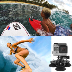 PULUZ Triangle Suction Cup Mount with Screw for GoPro, Insta360, DJI and Other Action Cameras, Triangle Sucker Mount