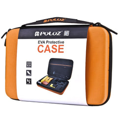 PULUZ Waterproof Carrying and Travel Case for for GoPro, Insta360, DJI and Other Action Cameras Accessories, Large Size: 32cm x 22cm x 7cm, For GoPro,Size: 32cm x 22cm x 7cm Orange