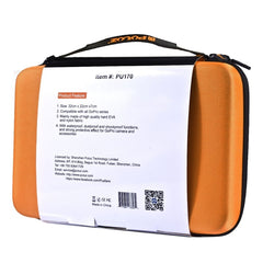 PULUZ Waterproof Carrying and Travel Case for for GoPro, Insta360, DJI and Other Action Cameras Accessories, Large Size: 32cm x 22cm x 7cm, For GoPro,Size: 32cm x 22cm x 7cm Orange