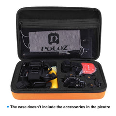 PULUZ Waterproof Carrying and Travel Case for for GoPro, Insta360, DJI and Other Action Cameras Accessories, Large Size: 32cm x 22cm x 7cm, For GoPro,Size: 32cm x 22cm x 7cm Orange