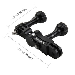 PULUZ CNC Aluminum Ball Joint Mount with 2 Long Screws for GoPro, Insta360, DJI and Other Action Cameras, CN Stock, Ball Joint Mount (US)