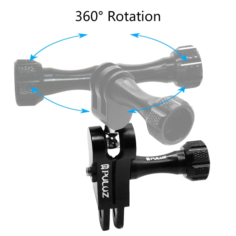 PULUZ CNC-Aluminium-Kugelgelenkhalterung mit 2 langen Schrauben für GoPro, Insta360, DJI und andere Actionkameras, CN-Lager, Kugelgelenkhalterung (US)