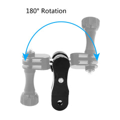 PULUZ CNC Aluminum Ball Joint Mount with 2 Long Screws for GoPro, Insta360, DJI and Other Action Cameras, CN Stock, Ball Joint Mount (US)