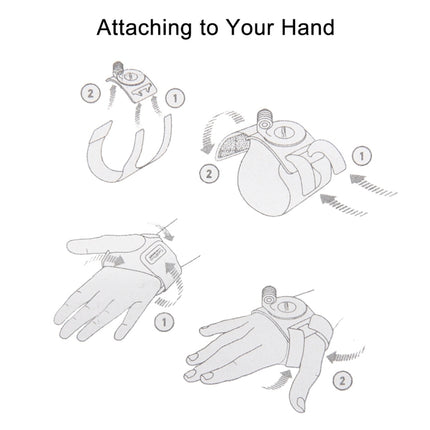 PULUZ 3 in 1 Hand Wrist Arm Leg Straps 360-degree Rotation Mount for GoPro, Insta360, DJI and Other Action Cameras