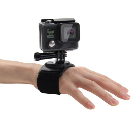PULUZ 3 in 1 Hand Wrist Arm Leg Straps 360-degree Rotation Mount for GoPro, Insta360, DJI and Other Action Cameras