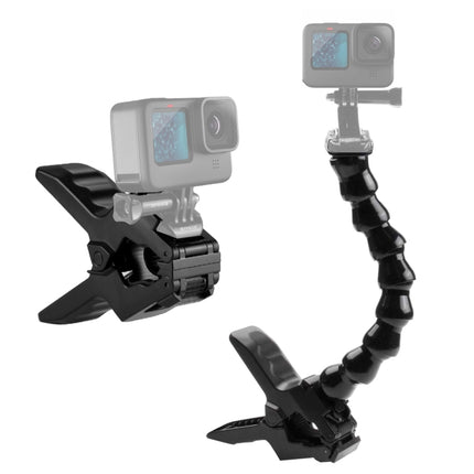 PULUZ Action Sports Cameras Jaws Flex Clamp Mount for GoPro, Insta360, DJI and Other Action Cameras, Jaws Mount