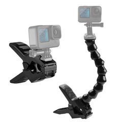 PULUZ Action Sports Cameras Jaws Flex Clamp Mount for GoPro, Insta360, DJI and Other Action Cameras, Jaws Mount, Jaws Mount(AE)