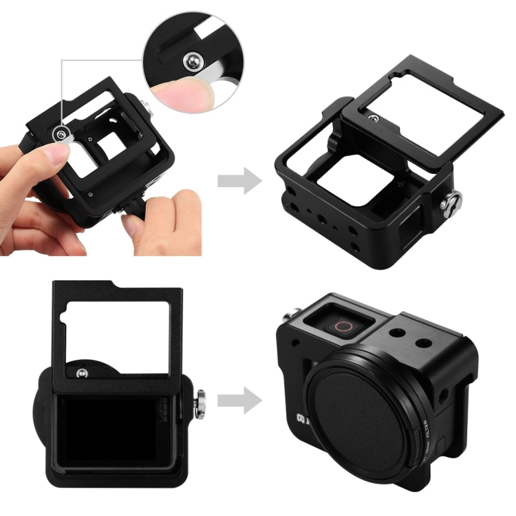 PULUZ Housing Shell CNC Aluminum Alloy Protective Cage with Insurance Frame & 52mm UV Lens for GoPro HERO(2018) /7 Black /6 /5, For HERO6 /5 Pull Frame US Stock, For HERO6 /5 Pull Frame, For HERO5 Pull Frame