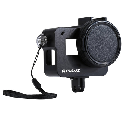 PULUZ Housing Shell CNC Aluminum Alloy Protective Cage with Insurance Frame & 52mm UV Lens for GoPro HERO(2018) /7 Black /6 /5, For HERO6 /5 Pull Frame, For HERO5 Pull Frame