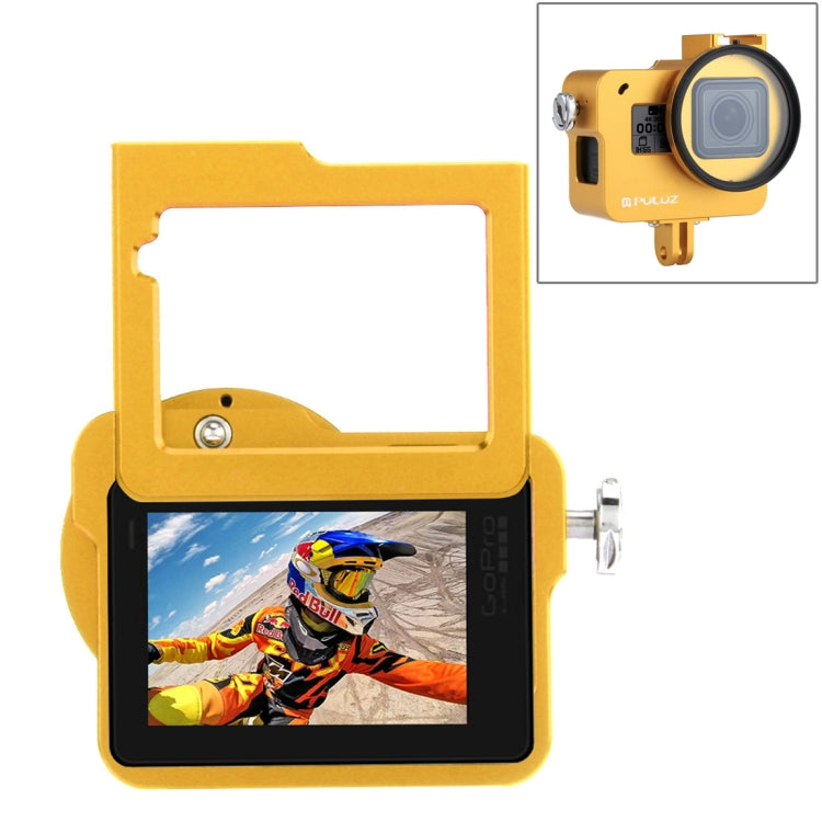 PULUZ Housing Shell CNC Aluminum Alloy Protective Cage with Insurance Frame & 52mm UV Lens for GoPro HERO(2018) /7 Black /6 /5, For HERO6 /5 Pull Frame US Stock, For HERO6 /5 Pull Frame, For HERO5 Pull Frame