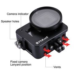 PULUZ Housing Shell CNC Aluminum Alloy Protective Cage with 52mm UV Lens for GoPro HERO(2018) /7 Black /6 /5, For HERO6 /5 No Frame AE Stock, For HERO6 /5 No Frame UK Stock, For HERO6 /5 No Frame US Stock, For HERO6 /5 No Frame, For HERO5/6 No Frame