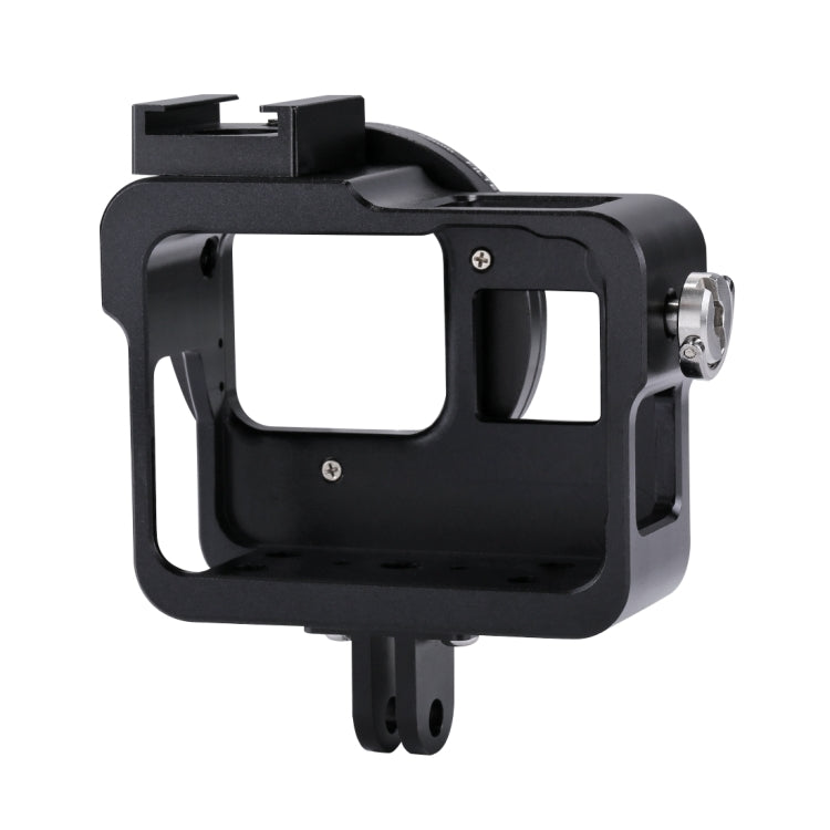 PULUZ Housing Shell CNC Aluminum Alloy Protective Cage with 52mm UV Lens for GoPro HERO(2018) /7 Black /6 /5, For HERO6 /5 No Frame