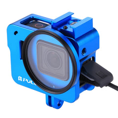 PULUZ Housing Shell CNC Aluminum Alloy Protective Cage with 52mm UV Lens for GoPro HERO(2018) /7 Black /6 /5, For HERO6 /5 No Frame AE Stock, For HERO6 /5 No Frame UK Stock, For HERO6 /5 No Frame US Stock, For HERO6 /5 No Frame, For HERO5/6 No Frame