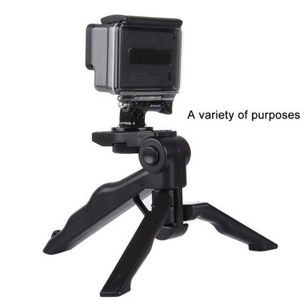Trípode plegable PULUZ Grip con adaptador y tornillos para GoPro, Insta360, DJI y otras cámaras de acción, carga máxima: 2 kg, carga máxima: 2 kg