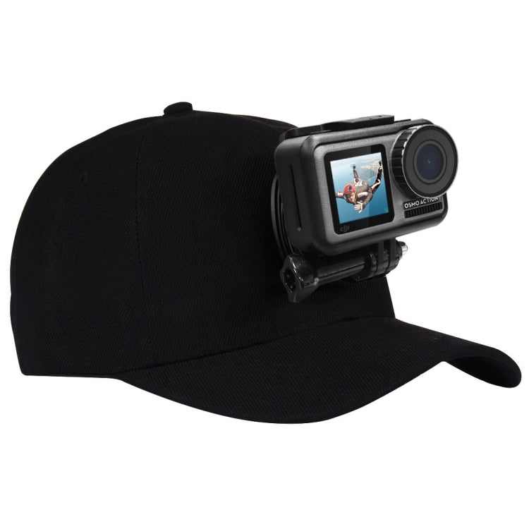 PULUZ Baseball Hat with J-Hook Buckle Mount & Screw for GoPro, DJI OSMO Action and Other Action Cameras, Baseball Hat Black Color, Baseball Hat Red Color, Baseball Hat Dark Blue Color, Baseball Hat Black (US Stock), Baseball Hat Red (US Stock)