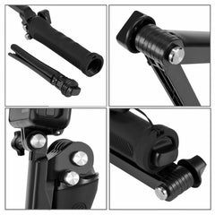 Trípode y palo selfie plegable con agarre de 3 vías PULUZ, extensión monopie para GoPro, Insta360 ONE R, DJI Osmo Action y otras cámaras de acción, longitud: 20-58 cm, longitud: 20-58 cm, longitud: 20-58 cm (AE)
