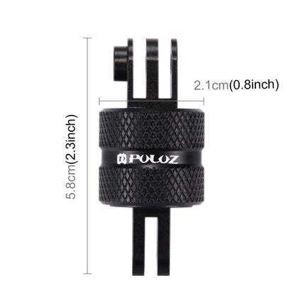 PULUZ 360 Degree Rotation CNC Swivel Pivot Extension Arm Tripod Mount for GoPro, Insta360, DJI and Other Action Cameras, Extension Adapter