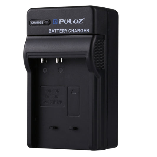 PULUZ EU Plug Battery Charger with Cable for Casio CNP120 Battery, CNP120 EU Plug