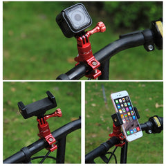 PULUZ 360-Grad-Drehung, Fahrrad-Lenkeradapterhalterung aus Aluminium mit Schraube für GoPro, Insta360, DJI und andere Actionkameras, AE-Lager (Blau), US-Lager (Rot), US-Lager (Blau), China-Lager (Blau), US-Lager (Schwarz), China-Lager (Schwarz)