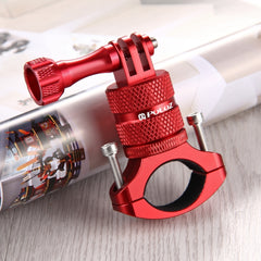 PULUZ 360-Grad-Drehung, Fahrrad-Lenkeradapterhalterung aus Aluminium mit Schraube für GoPro, Insta360, DJI und andere Actionkameras, AE-Lager (Blau), US-Lager (Rot), US-Lager (Blau), China-Lager (Blau), US-Lager (Schwarz), China-Lager (Schwarz)