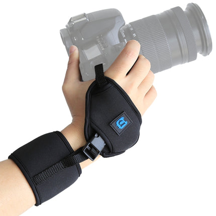 PULUZ Weiche Neopren-Handschlaufe mit 1/4 Zoll Schraube aus Kunststoffplatte für SLR-/DSLR-Kameras, Handschlaufe
