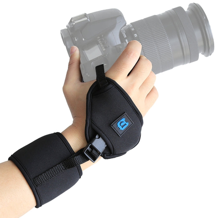 PULUZ Weiche Neopren-Handschlaufe mit 1/4 Zoll Schraube aus Kunststoffplatte für SLR-/DSLR-Kameras, Handschlaufe