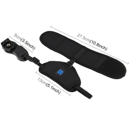 PULUZ Weiche Neopren-Handschlaufe mit 1/4 Zoll Schraube aus Kunststoffplatte für SLR-/DSLR-Kameras, Handschlaufe