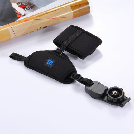 PULUZ Weiche Neopren-Handschlaufe mit 1/4 Zoll Schraube aus Kunststoffplatte für SLR-/DSLR-Kameras, Handschlaufe