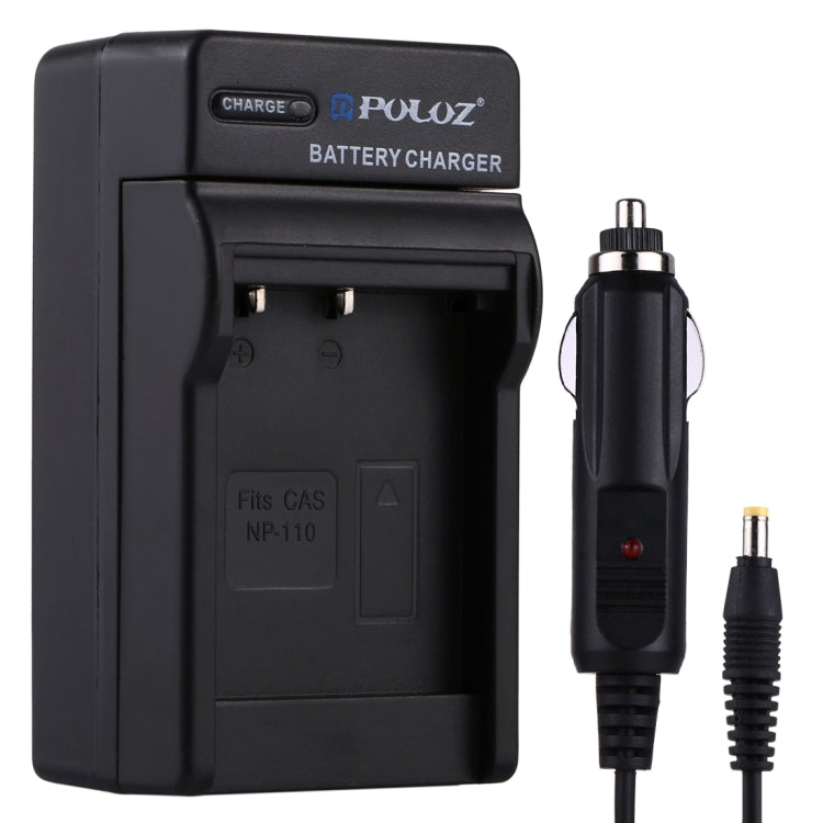 PULUZ Digital Camera Battery Car Charger for Casio NP-110 Battery, NP-110 Car Charger